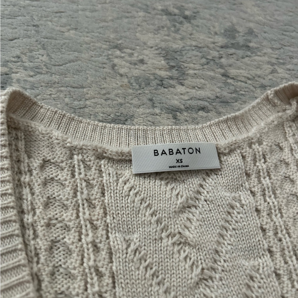 Babaton Cream Knit Mini Dress - Picture 2 of 5